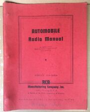 1936-1937 RCA AUTOMOBILE RADIO MANUALS BROCHURES, Camden, New Jersey picture