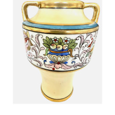 Morimura Nippon Hand Painted Antique 1890-1921 Art Nouveau Floral and Gold Vase picture