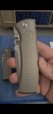 Chaves Knives Exclusive 229 Radiation  Integral Drop Point Stonewahed Titanium picture