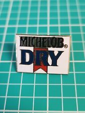 Vtg Michelob Dry Beer Alcohol Gold Tone Lapel Pin  picture
