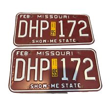 Missouri License Plate 1995 - 