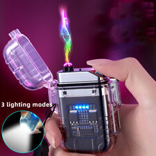 Rechargeable Electric Lighter Windproof Double Arc Plasma Lighter picture