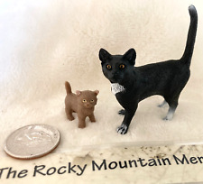 Schleich Tuxedo Mom Kitty Cat 13770 + Baby kitten NEW/ SEALED/ LOT picture