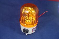 1pc  Bulb Revolving Warning light Φ100mm 90-130RPM Amber 12V DC With Buzzer picture