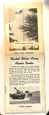 VINTAGE United States Army Armor Center FORT KNOX KY MAP OF ARMY BASE TOURIST picture