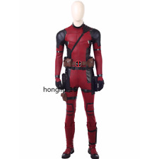 Deadpool :Cosplay Costume Red Deadpool suit Jumpsuit Halloween Accessories picture