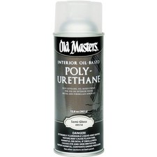 Old Masters 49510 Interior Polyurethane, Semi-Gloss, Liquid, Clear, 13 oz, Aeros picture