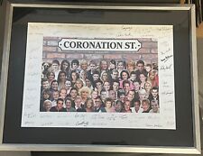 Coronation Street Framed Cast Photo 2010 Printed Autographs With Letter picture