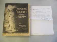 NASA FROM PEENEMUNDE TO OUTER SPACE BOOK STUHLINGER+ORDWAY MEMO Von BRAUN-READ picture