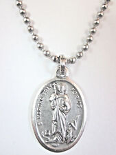 St Martha Medal Italy Pendant Necklace 24
