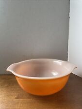 Vintage Glasbake Mixing Bowl With Handles J-2355 Orange picture
