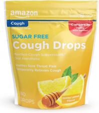 Amazon Basic Care Honey Lemon Cough Drops 160 Count (Previously SoundHealth) picture
