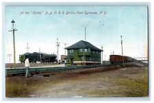 c1910's The Hump N. Y. C. R. R. Railroad Train Yards East Syracuse NY Postcard picture