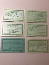 Lot of 6 - 1950s Girl Scout Badge Certificate picture