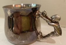 Rare Vintage Lunt Disney Silver Plate Christopher Robin Winnie The Pooh Baby Cup picture