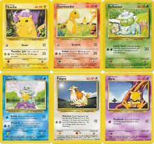 Pokemon Base set common ALL cards Pikachu Squirtle Bulbasaur Charmander - CHOOSE picture