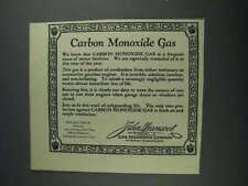 1925 John Hancock Life Insurance Ad - Carbon Monoxide picture
