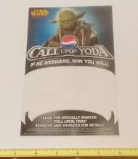 Rare Star Wars Pepsi 2005 Yoda Promotional 5