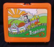 Vintage Tropicana Orange Juice Plastic Lunch Box With Thermos picture