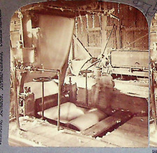 Cleaned Cotton Gin Bales Texas Photograph Underwood Stereoview Card picture