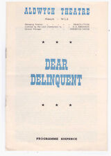 Dear Delinquent David Tomlinson Aldwych Theatre London Programme 1957 picture