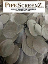 1000 ct. 1.50" (1 1/2") (38.1mm) Stainless Steel Pipe Screens 60 mesh USA made picture
