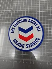 Rare 1942 Chevron Company Logo Vintage Unused Decal Sticker N19 picture