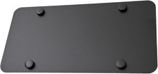 Backing Reinforce Stainless Steel License Plate 12"x6" Black Matte picture