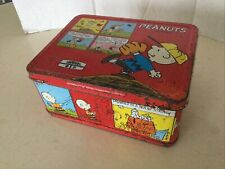 The Original Vintage Lunch Box Peanuts By Schulz Cartoon. picture