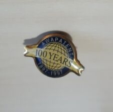 Vintage Enamel Pin Badge AWAPATENT 100 Years, Intellectual Property, Ephemera picture