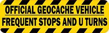 10in x 3in Official Geocache Vehicle Magnet Car Truck Vehicle Magnetic Sign picture