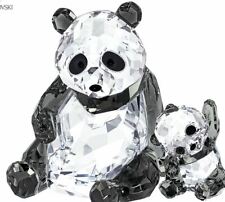 Authentic New in Box Swarovski Crystal Figurine Pandas Mother With Baby #5063690 picture
