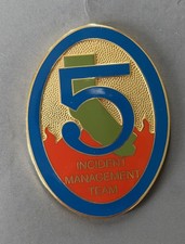 VTG FIRE INCIDENT MANAGEMENT TEAM 5 Oval Challenge Coin RARE FIND picture