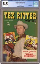 Tex Ritter Western #11 CGC 8.5 Double Cover 1952 2054996017 picture