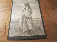 ANT-VERY UNUSUAL CABINET CARD OF YOUNG GIRL'S PROFILE picture