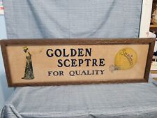Vtg Golden Sceptre Sunkist Framed Spider Vein  Onion Skin Lithograph Ad 1920s picture