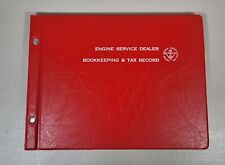Vintage 2 Post Engine Service Dealer Bookkeeping & Tax Record Book picture