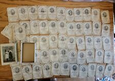 72 LOT SET 1880S AUTHOR PLAYING TRADING TRADE CARDS HISTORICAL ANTIQUE RARE OLD picture