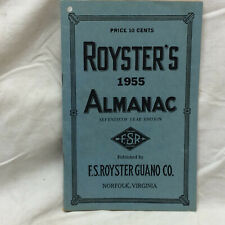 Vintage 1955 Royster's Almanac Norfolk Virginia picture