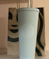 Starbucks 2021 Holiday Matte Mint Green Studded Tumbler 24oz Cold Cup NEW picture