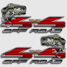 4x4 Largemouth Bass Fishing Truck Decal Sticker Bassmaster compatible with Ford picture