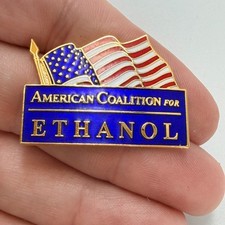 American Coalition For Ethanol US Flag Lapel Pin Biofuel Advocacy Organization picture