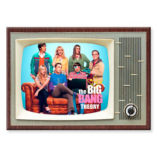 THE BIG BANG THEORY TV Show Retro TV 3.5 inches x 2.5 inches FRIDGE MAGNET picture