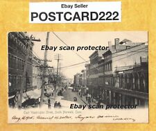 CT South Norwalk 1905 antique postcard BUILDINGS ON EAST WASHINGTON ST CONN picture