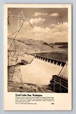 Grand Coulee Dam WA-Washington RPPC, Scenic View, Antique Vintage Postcard picture