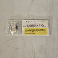 Tetragonal YBCO YBaCuO Y1Ba2Cu3 Oxide Sputtering Target Superconductor 19g 6g/CC picture