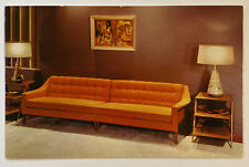 Vintage Advertising Postcard, Mid Century Modern Furniture, Shelton Color Corp picture