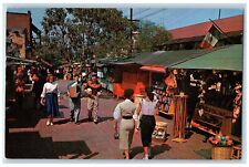 1964 Olvera Street Tacos Stand Native  Gift Shop Los Angeles California Postcard picture