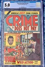 CRIME DOES NOT PAY #116 CGC 5.0 White Pages 1952 Lev Gl. picture