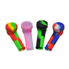 Silicone Rubber Tobacco Pipe with Screen and Lid Portable Cheap NEW (Random 1pc) picture